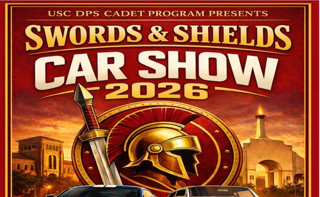 Swords And Shields USC Car Show partial flyer April 2026